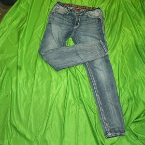 Rock Revival Rima Easy Skinny Womens 32 Jeans Ladies Excellent Condition